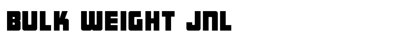 Bulk Weight JNL image
